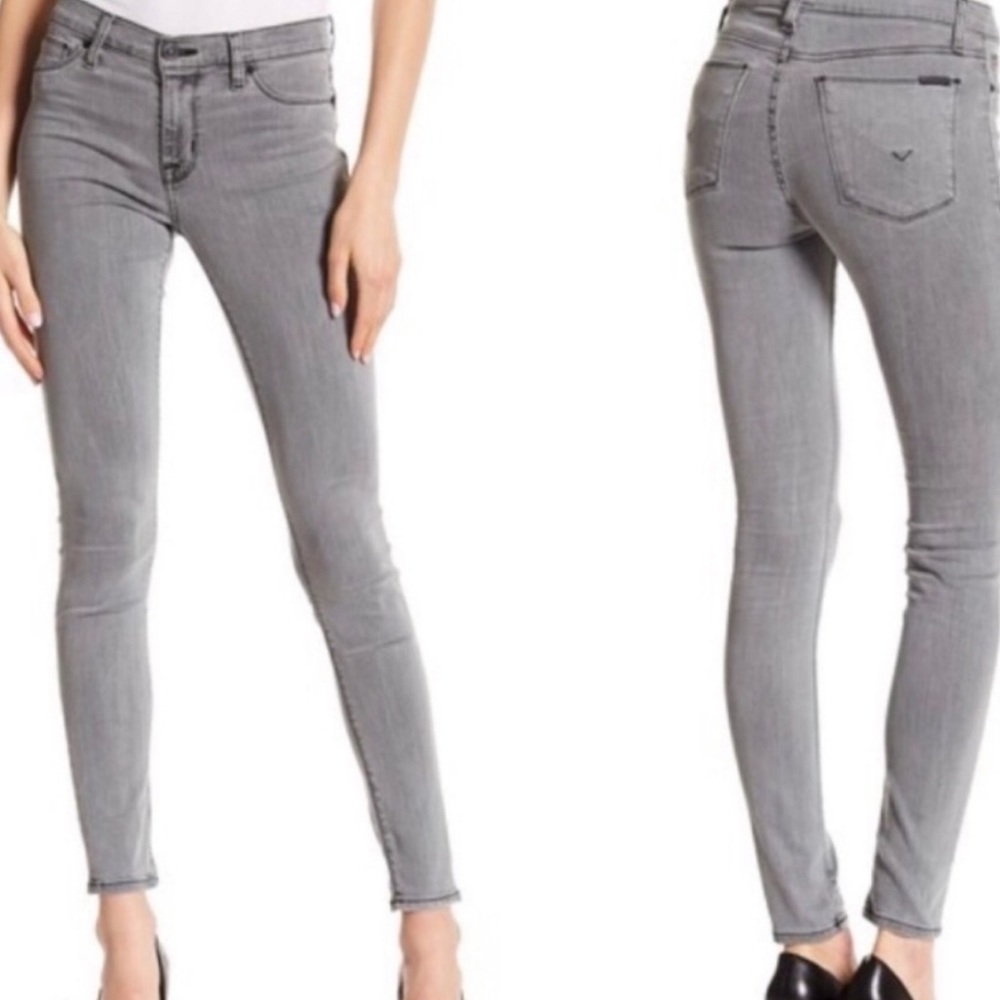 HUDSON Jeans (grey) mid rise Natalie super skinny